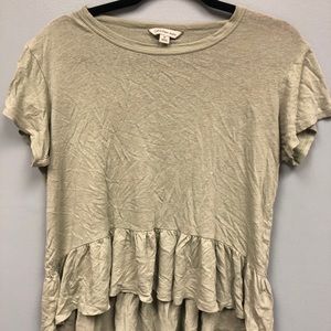 sage green calvin klein top